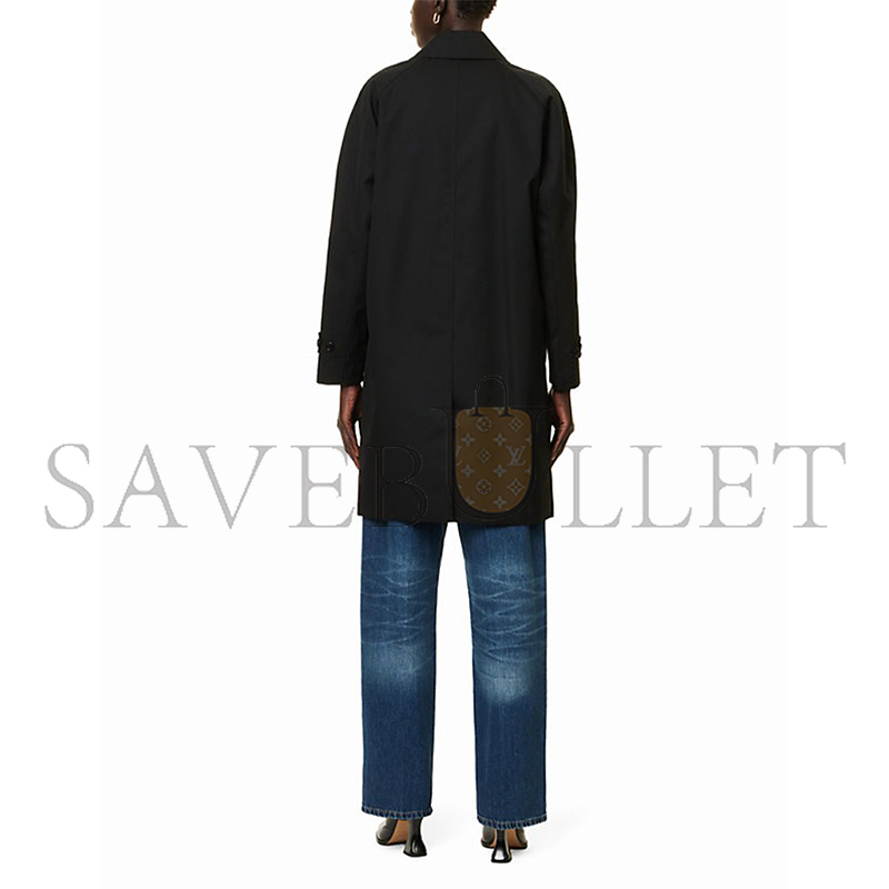 Bv*b*rry cotton camden heritage mid-length car coat